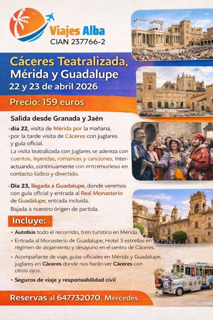 22-23 abril 2026 · Caceres teatralizada